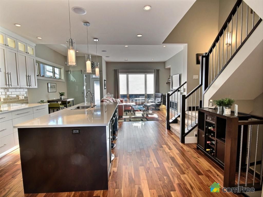 Calgary Inner-City Infill - Kitchen and Great Room